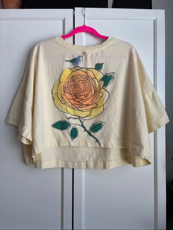 Free People / Ragabond East West Love Tee, OS - Picture 3 of 6